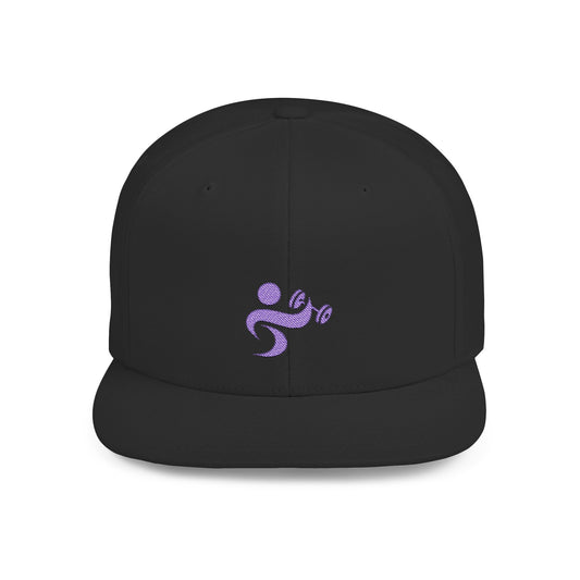Black Flat Bill Snapback - Lift Your Spirit Cap, Stylish Gym Hat, Fitness Apparel, Activewear Gift, Sports Accessories